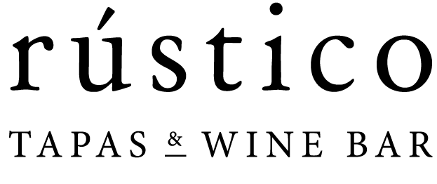 Logo Rustico Tapas Wine Bar white